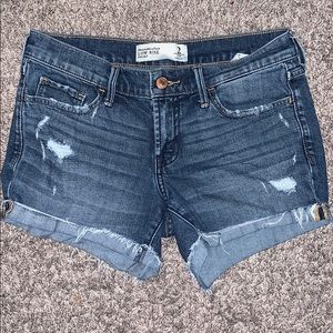 Blue jean shorts